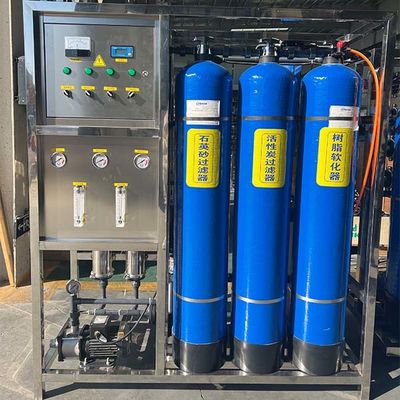 작은 공간에 대한 PVC 0.5톤 단극 3 탱크 역오스모스 플랜트