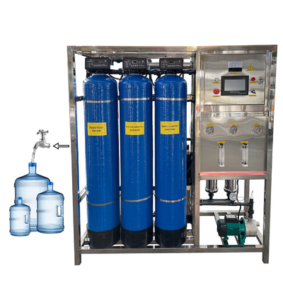 500lph Ro 플랜트 500lph Ro 시스템 500lph 역오스모시 Ro 물 시스템 음용용 순수 기계 샤워 가정용